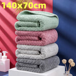serviette bain microfibre absorbante séchage rapide lavable machine couverture motif géométrique vert pastel rose