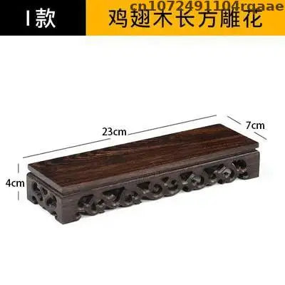 support encens bois naturel gravure décorative rustique artisanal objet religieux zen