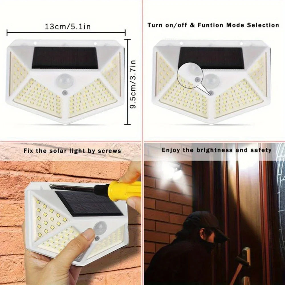 lampe solaire blanc grille led moderne ip44 protection autoinstallationurgence vis controle
