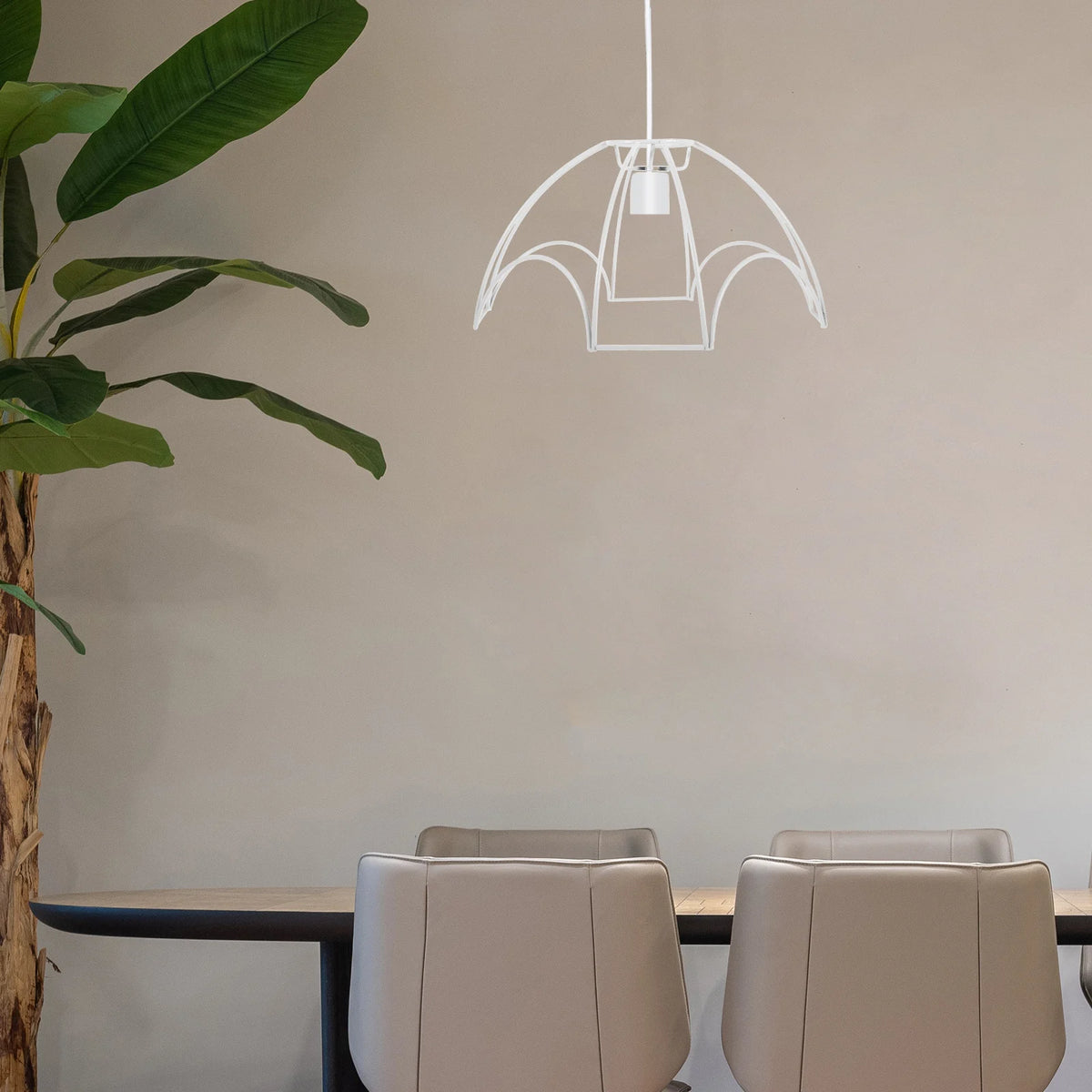 cadre lampe diy blanc structure metal moderne minimaliste holder table lumière