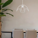 cadre lampe diy blanc structure metal moderne minimaliste holder table lumière