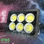 projecteur led ip65 waterproof moderne noir 200w 300w 100w 50wextérieur clips
