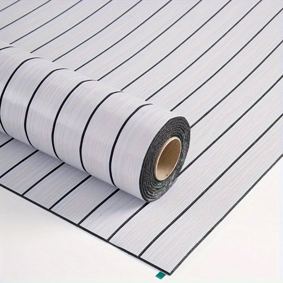 papier peint auto adhésif moderne rayures verticales beige clair enfant chambre cuisine résistant eau