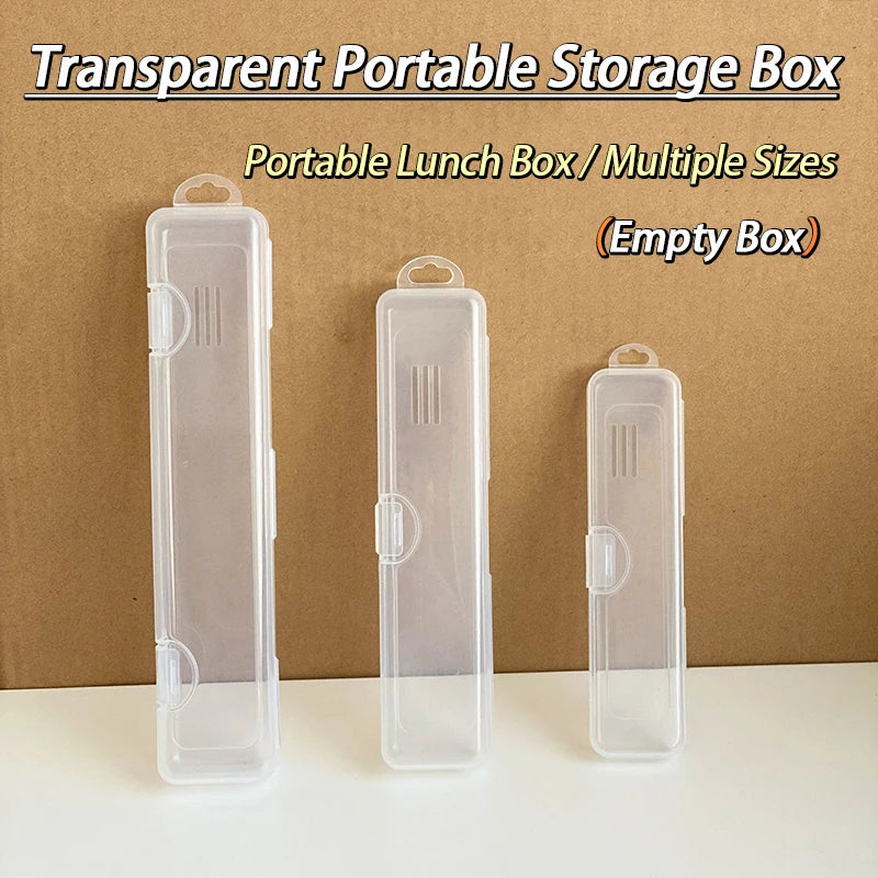 boîte rangement portable transparente clips respectueuse environnement utilisation multiple moderne pratique