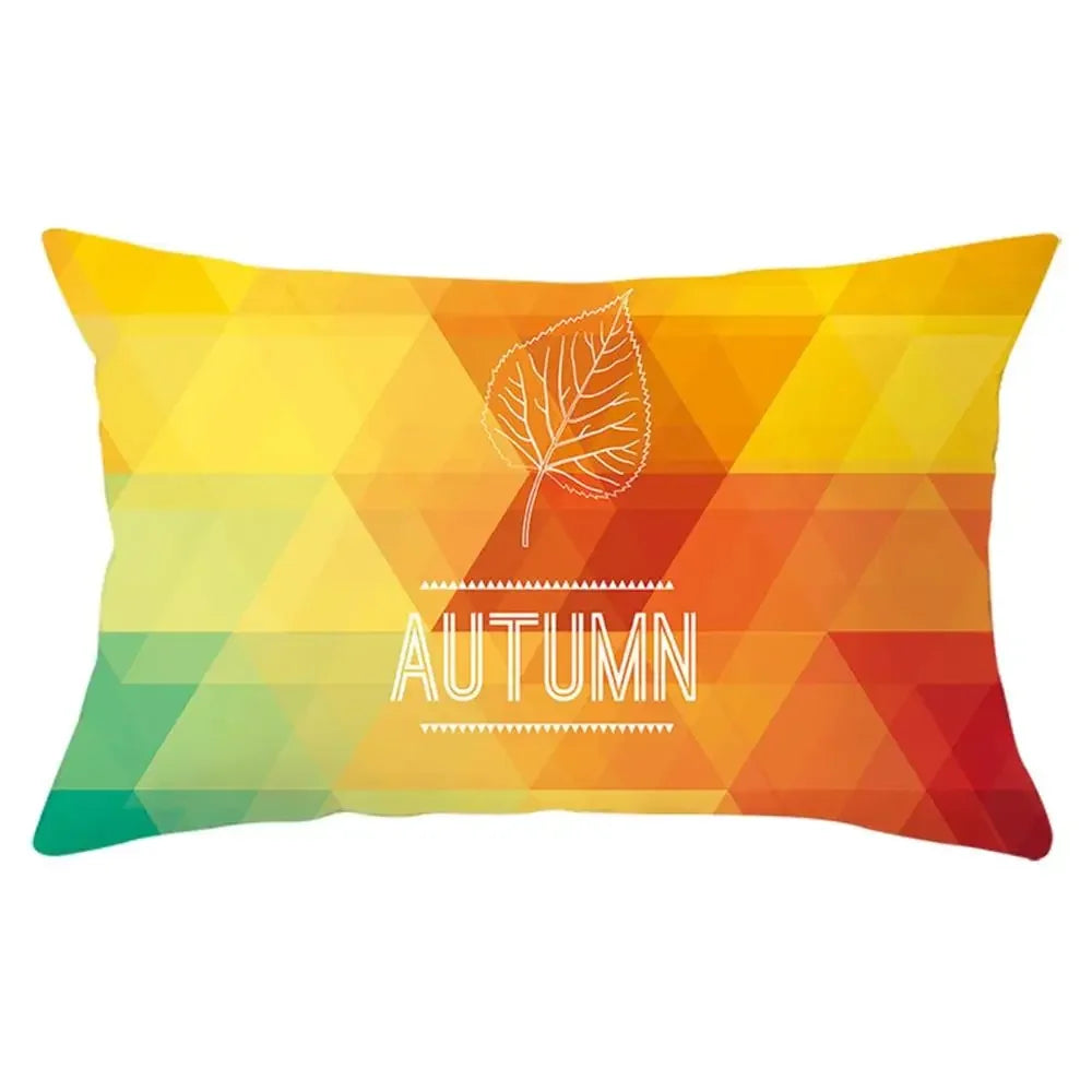 coussin rectangulaire géométrique multicolore décoration intérieure moderne polyester confortable 30x50cm fixations