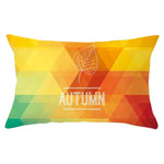 coussin rectangulaire géométrique multicolore décoration intérieure moderne polyester confortable 30x50cm fixations