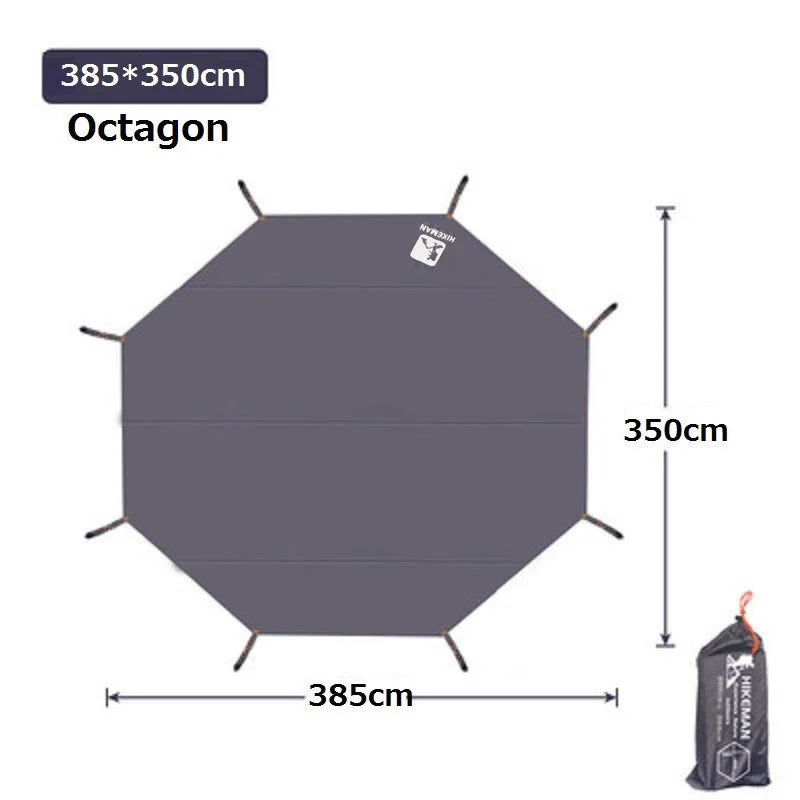 tapis sol imperméable oxford 210d gris moderne sac rangement camping ultraléger