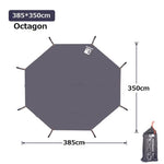 tapis sol imperméable oxford 210d gris moderne sac rangement camping ultraléger