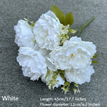bouquet fleurs artificielles pivoine rose rouge blanc violet bleu classique intérieur mariage décoration maison