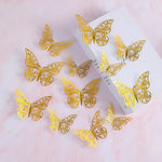papillons décoratifs multicolores ornements floraux adhésifs diy gâteaux cupcakes boîtes cadeaux chambre coucher