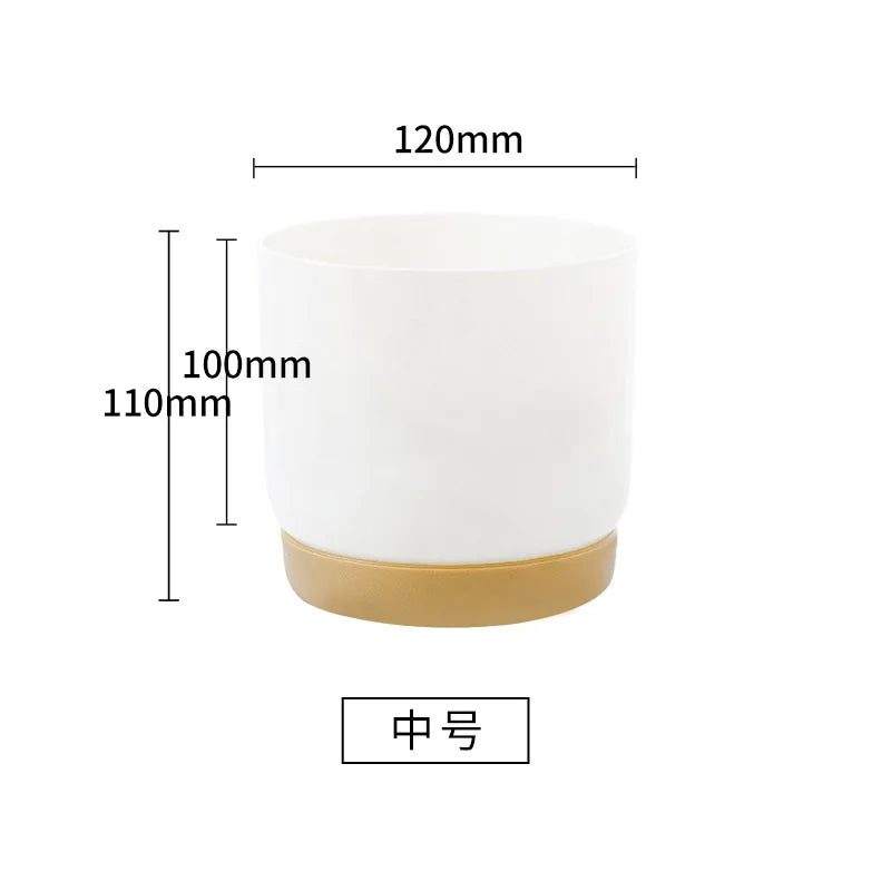pots plantes blanches modernes grille drainage adhésif support minimaliste