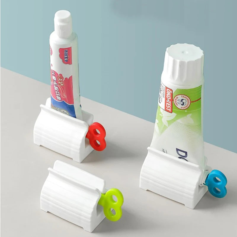 distributeur dentifrice blanc verrouillage bouchon teinture cheveux organisateur moderne porte crevette