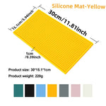 tapis bar moderne silicone perforé noir blanc bleu jaune gris rose anti dérapant