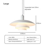 lampe suspendue moderne blanche minimaliste plafonnier salon chambre luminaires intérieur rond épuré