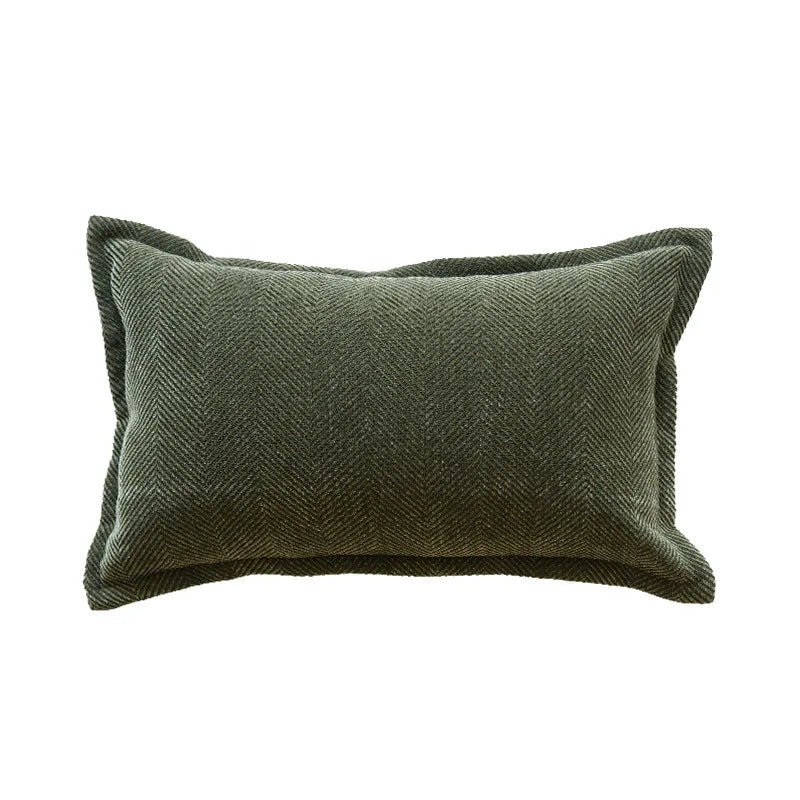 housse coussin lit motif végétal jacquard brodé élégant decoration maison noir beige adhésif