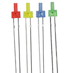 diodes led multicolore rouge vert bleu transparentes pack 100 pièces standard