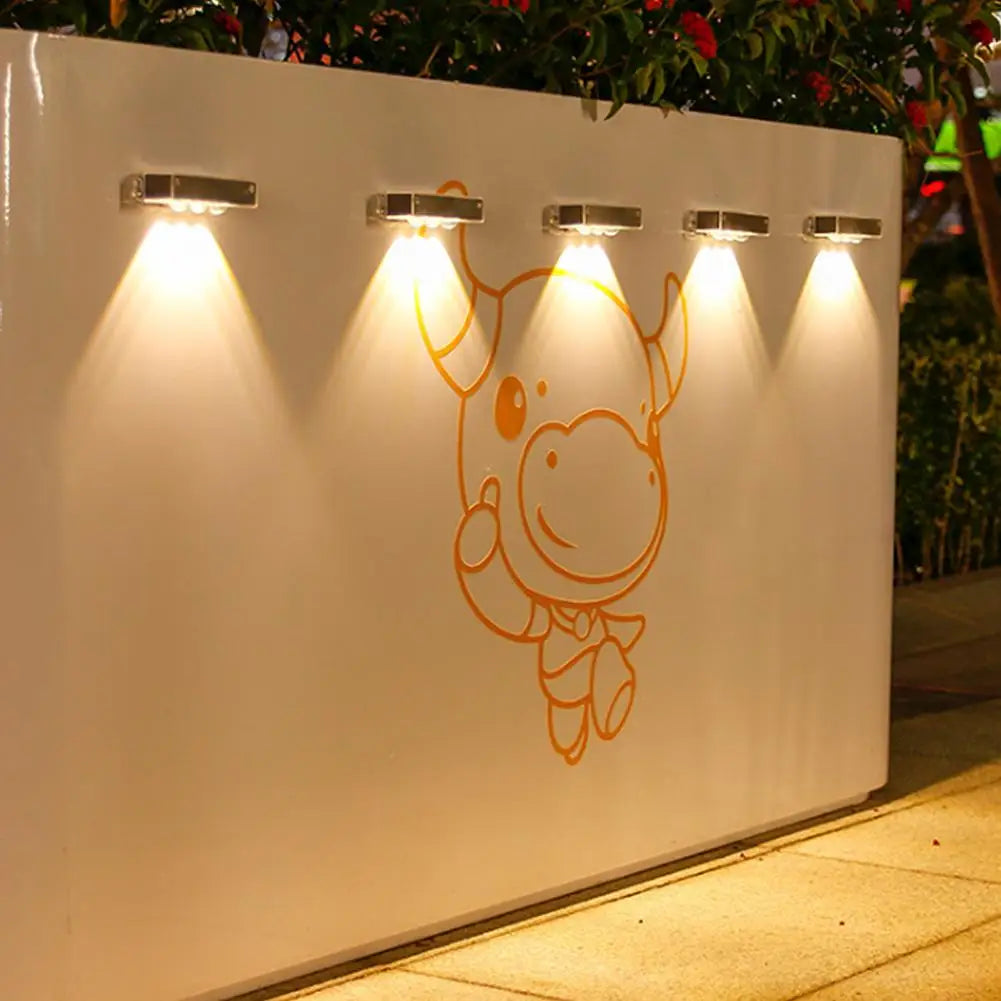 applique murale led moderne blanche rectangulaire fixée adhésifextérieur decoration jardin cour
