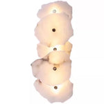 lampe murale moderne marbre naturel blanc minimaliste éclairage quotidien fixée mur texture