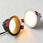 spots led blanc noir mat modernes 7w 10w 70 80mm 50mm hauteur