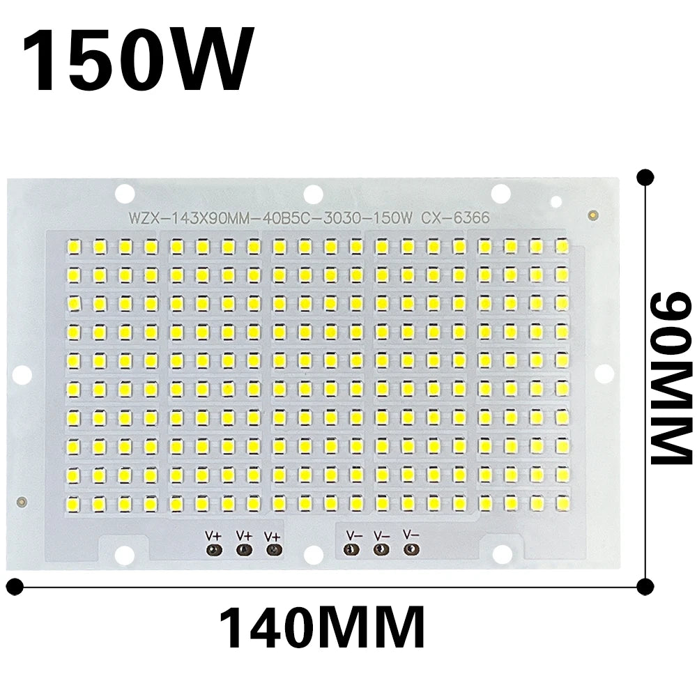 projecteur led plaque 10w 20w 30w 50w 100w 150w blanc moderne haute puissance