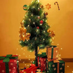 guirlandes lumineuses led blanc doré moderne decoration maison noel batteries included