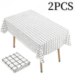 nappe jetable carreaux noirs blancs fête anniversaire pique nique extérieur mariage transparente moderne minimaliste