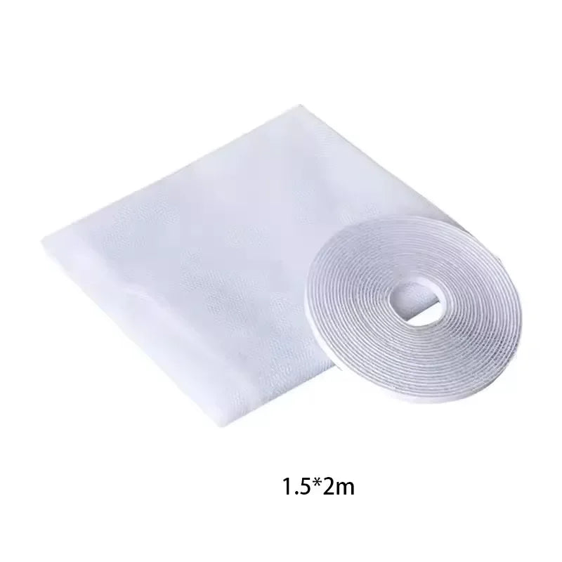 filet fenêtre anti moustiques noir maille fine 1.5x2m adhésif moderne protection
