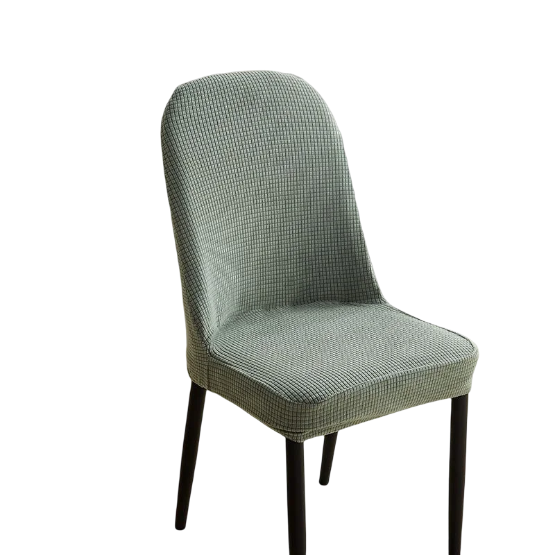 housses chaise peluche grise carreaux moderne polyester élasthanne banquet mariage salle manger fauteuil