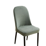 housses chaise peluche grise carreaux moderne polyester élasthanne banquet mariage salle manger fauteuil