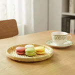 assiette bambou tissé main naturelle traditionnelle rangement décoration maison