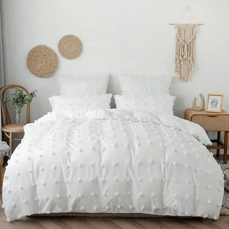 ensemble literie double blanches moderne zippé 200x200cm haute qualité polyester blanc
