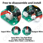 transformateur électrique 12v 24v 5v led alimentation puissance stable câbles vis électronique moderne