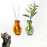 vase mural aimants transparent moderne orange vert bleu rose