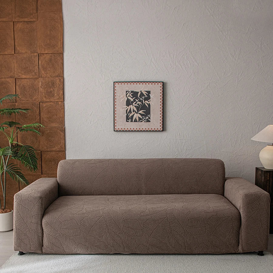 housse canapé gris foncé jacquard extensible canapé deux places trois places moderne