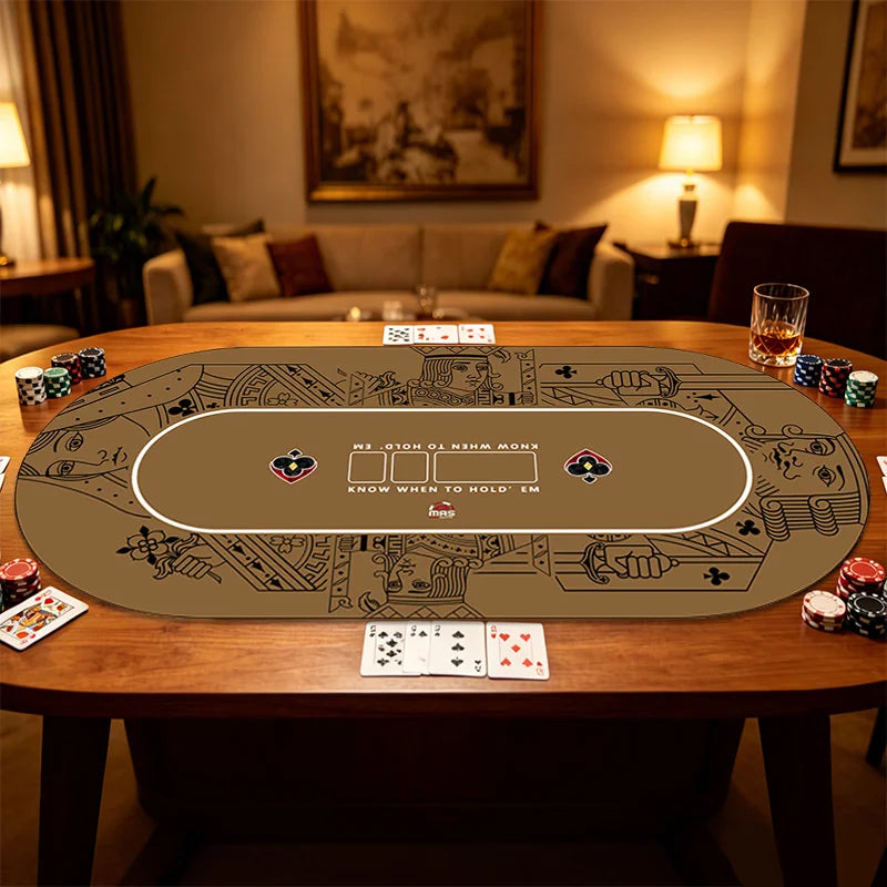 tapis poker gris illustrations cartes poker moderne antidérapant résistant intérieur salon adultes