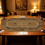 tapis poker gris illustrations cartes poker moderne antidérapant résistant intérieur salon adultes