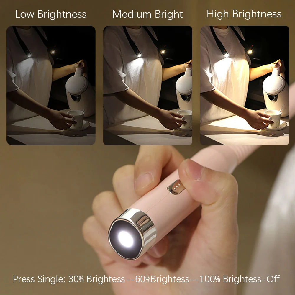 lampe lecture cou rechargeable led noir rose blanc flexible moderne