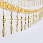 ruban decoratif pendantes broderie fine violet bleu clair doré rouge classique élégant