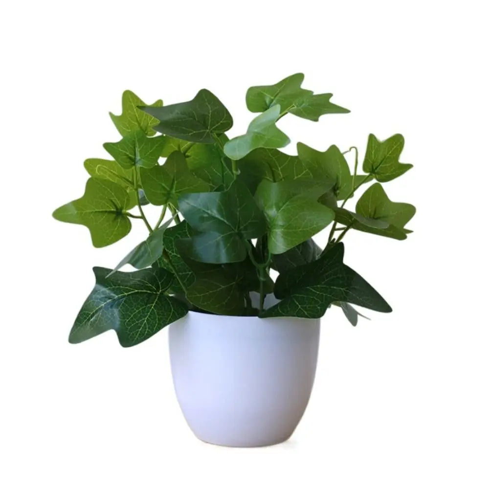 plantes artificielles vertes bonsaï ornement accessoires photo scindapsus pot rotin extérieur moderne