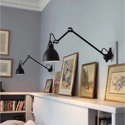 Applique murale vintage chromée rotative E14