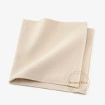 serviettes coton beige clair taille 40x40cm réutilisables classique maison party banquet