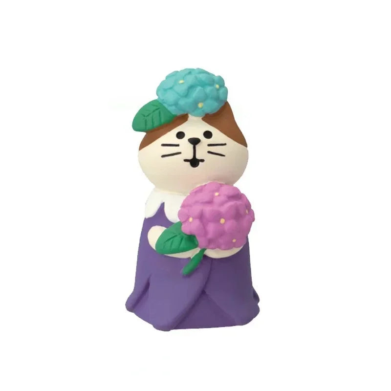 figurines animaux compagnie japonais cartoon mignon accessoires fruits bonnet gobelet canette peach