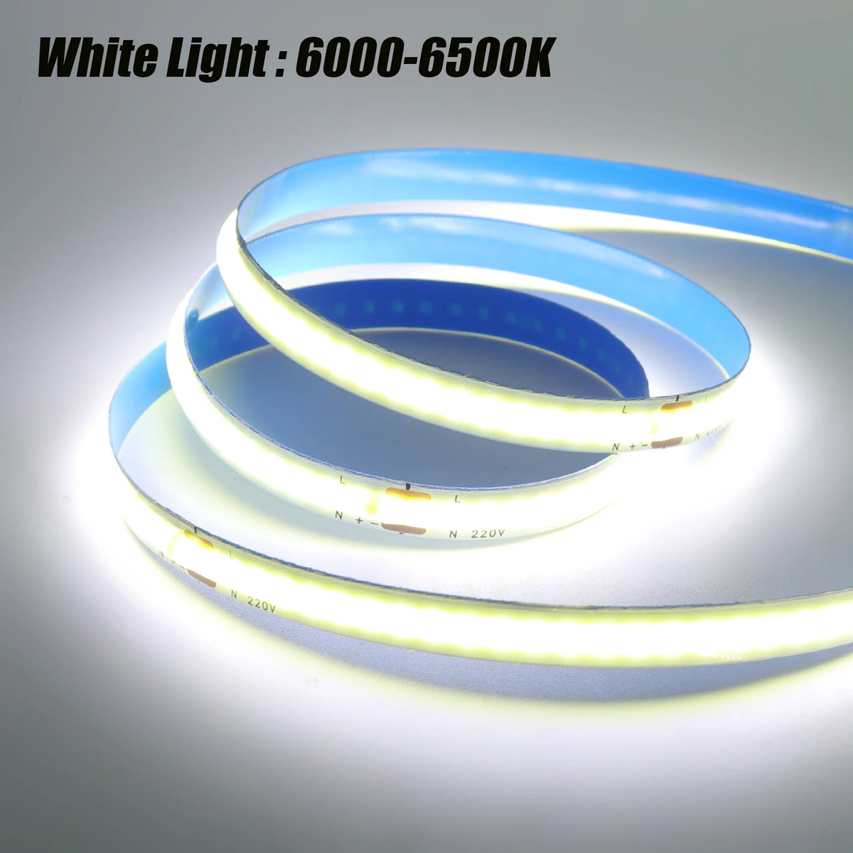 ruban led flexible 240 leds 220v ip20 3000k 4000k 6000k adhésif moderne
