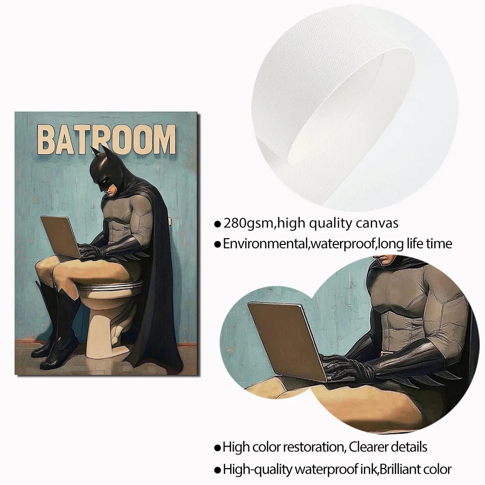 toile d'art batman pop culture toile sans cadre batman toile moderne toile humoristique toile