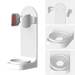 support mural brosse dents électrique adhésif blanc rose noir moderne minimaliste 24 35mm