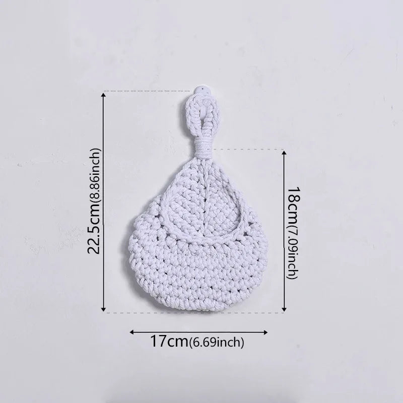 paniers rangement crochet rustique beige respectueux environnement boho chic decoration cuisine