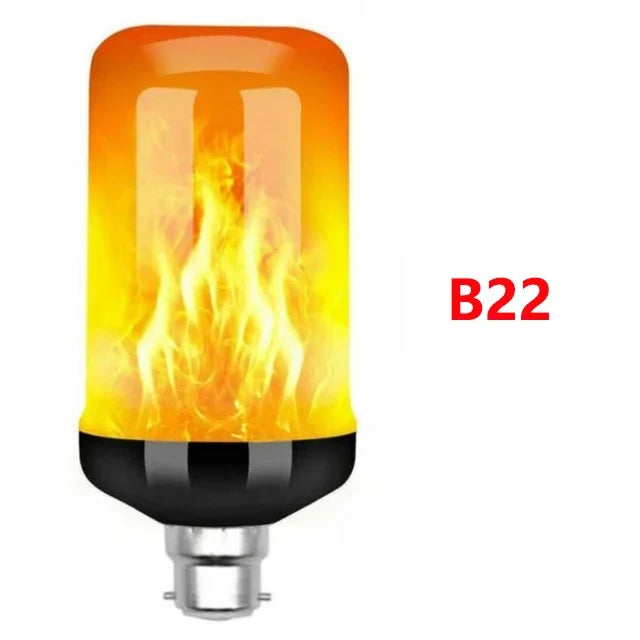ampoule led effet flamme animée blanc chaud 360° moderne e27 80000h