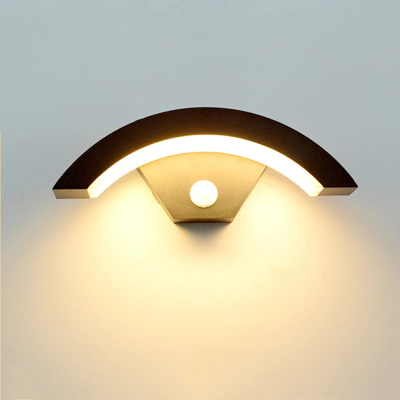 appliques murales led noir doré contemporaines motion sensor 6000k 4000k 3000k étanches ip65