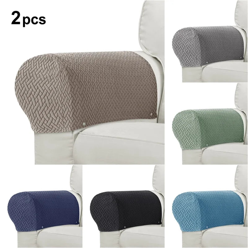 protège accoudoirs fauteuil tissé motifs géométriques gris moderne eyelets intérieur automne hiver