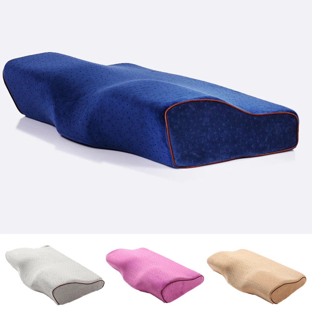 taie d'oreiller microfibre bleu foncé coussin ergonomique jacquard respectueux environnement